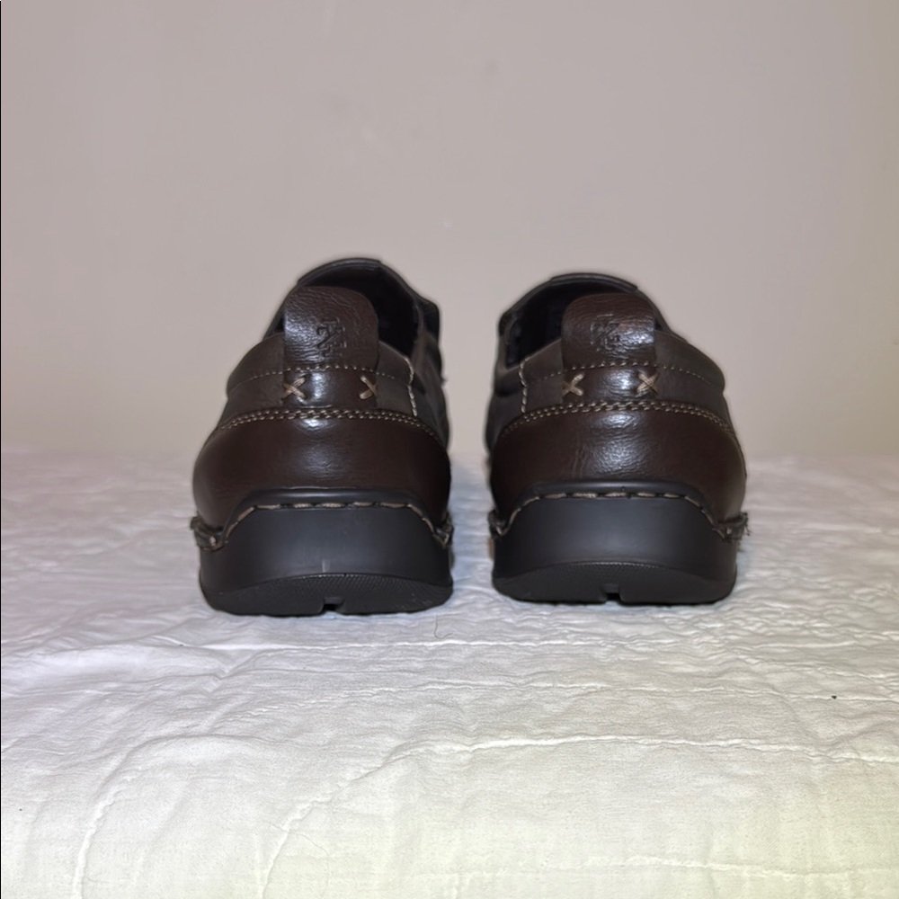 Izod Brown Loafers Comfortable Slip-Ons - Picture 3 of 7